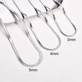 Men's Stainless Steel Snake Chain Necklace 5.6mm Choker Collar Gift