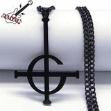 Ghost BC Nameless Pendant Necklace Stainless Steel Ghoul Band Papa Emeritus
