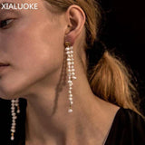 Bohemia Style Freshwater Pearl Earrings for Travel