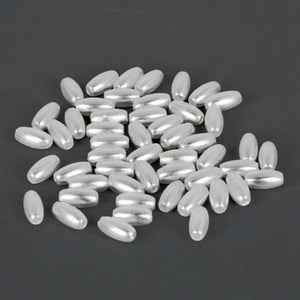 Bag of Oval ABS Pearl Spacer Beads DIY Jewelry Findings