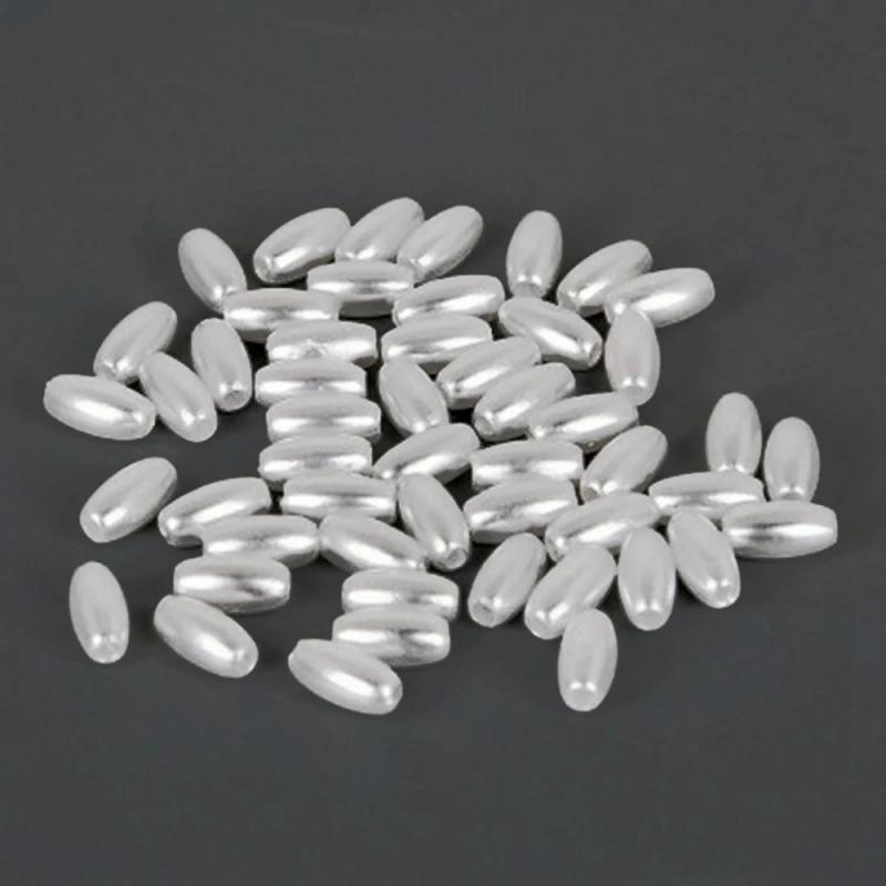 Bag of Oval ABS Pearl Spacer Beads DIY Jewelry Findings