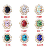 10 Pcs Pearl Edge Diamond Buckle Hair Clothing Bag Accessories DIY