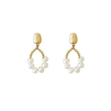 Baroque Pearl Pendant Earrings