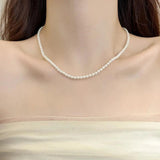 Glass Pearl Necklace European American Style