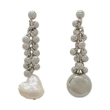 Baroque Pearl Pendant Earrings Set
