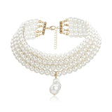 Baroque Abnormity Pearl Necklace European American Style