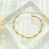 Women's Stainless Steel Necklace Bracelet Set Gift