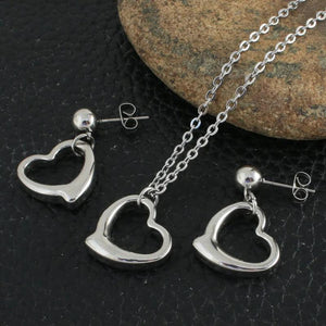 Heart Style Stainless Steel Jewelry Set For Women