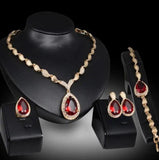 Sapphire Alloy Jewelry Set for Women