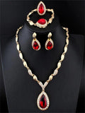 Sapphire Alloy Jewelry Set for Women