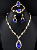 Sapphire Alloy Jewelry Set for Women