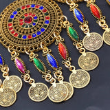 Vintage Indian Afghan Jewelry Set with Hairband, Necklace, Earrings