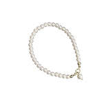 925 Silver Bead Pearl Chain Bracelets for Women