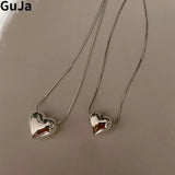 Heart Pendant Necklace For Women Sweet Temperament