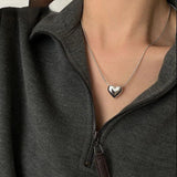 Heart Pendant Necklace For Women Sweet Temperament