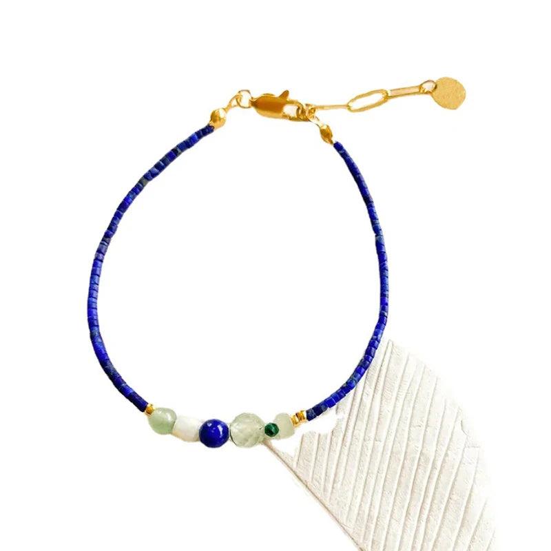Lapis Lazuli Energy Bracelet for Women Men Yoga