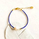 Lapis Lazuli Energy Bracelet for Women Men Yoga