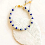 Lapis Lazuli Energy Bracelet for Women Men Yoga