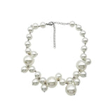 Vintage Hyperbole Bead Pearls Necklace Collarbone Chain Women's Pendant Necklace