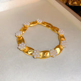 Medieval Pearl Flower Jewelry Set for Women