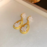 Medieval Pearl Flower Jewelry Set for Women