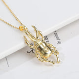 European American Beetle Earrings Pendant Set High Copper Plating Gold White Ros
