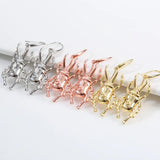 European American Beetle Earrings Pendant Set High Copper Plating Gold White Ros