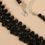 Crystal Choker Necklace Geometric Party Jewelry