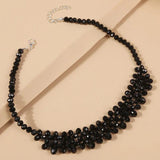Crystal Choker Necklace Geometric Party Jewelry