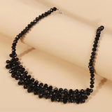 Crystal Choker Necklace Geometric Party Jewelry