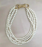Vintage Multi-layer Pearl Bracelet Neck Chains Choker Necklace