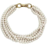Vintage Multi-layer Pearl Bracelet Neck Chains Choker Necklace