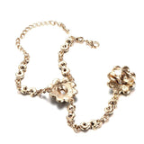 Kinel Gray Crystal Flower Vintage Jewelry Sets for Women
