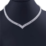 Zircon Necklace Women's Flash Crystal Clavicle Chain Jewelry