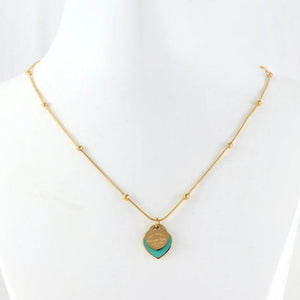316L Stainless Steel Heart Charm Necklace Set