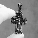 Men's Cross Pendant Necklace Stainless Steel