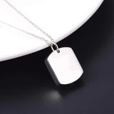 Pet Paw Stainless Steel Cremation Urn Necklace Waterproof Keepsake Locket