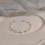 Freshwater Pearl 14K Filled Ladies Bracelet Jewelry For Women