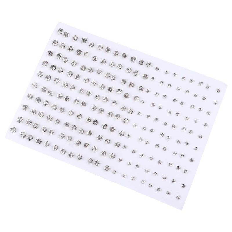 100 Pairs Women Acrylic Crystal Stud Earrings Sets