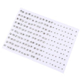 100 Pairs Women Acrylic Crystal Stud Earrings Sets