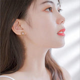 Crystal Pearl Women Earrings Boho Set Geometric Vintage Jewelry