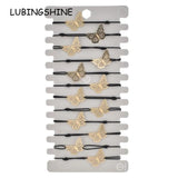 12pcs Butterfly Charms Bracelet Women Elastic Rope Chain Leaf Owl Bracelets