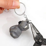 Metal Keyring Split Rings Keychain with Lobster Clasp