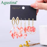 Geometry Acrylic Drop Earrings Set