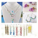100pcs 6x9mm Mixed Glass Water Drop Beads Austria Beads for Jewelry Making