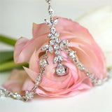 Boho Bridal Head Chain Leaf Forehead Headband Hair Jewelry for Women