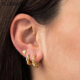 Small Hoop Earrings for Women Metal Circle Tiny Hoops Huggie Ear Jewelry