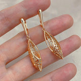 Ethnic Geometric Metal Pendant Earrings Dangle Jewelry