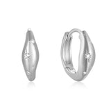 925 Silver Star-shaped Zircon Ear Buckle Earrings
