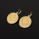 Arabic Totem Coin Earrings for Women